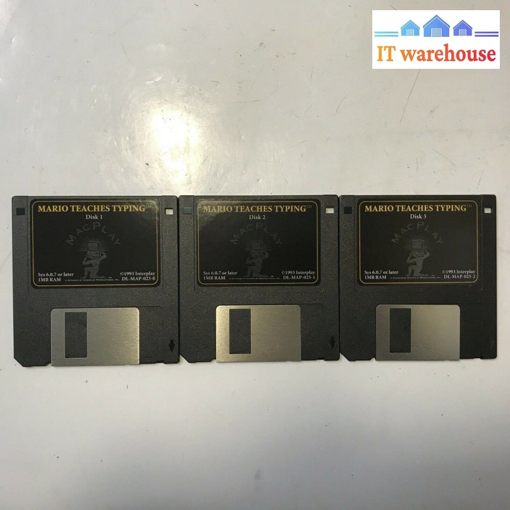 Mario Teaches Typing Macplay Installation Disks