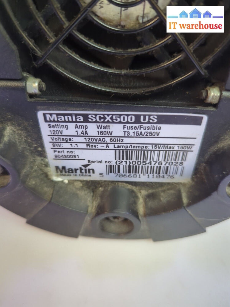 Martin Mania Scx500 Scanner # 92-A5