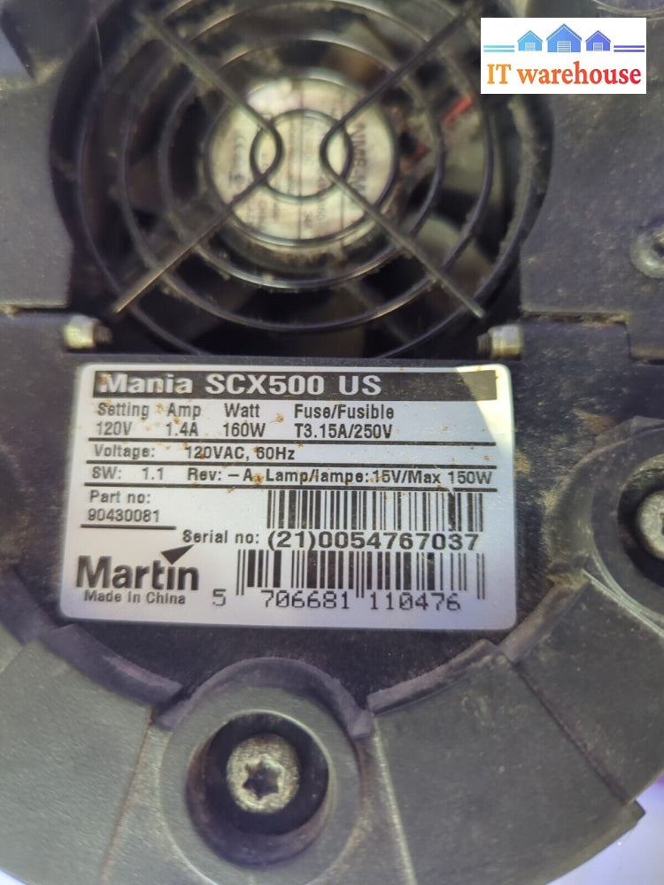 - Martin Mania Scx500 Scanner # 92-A7