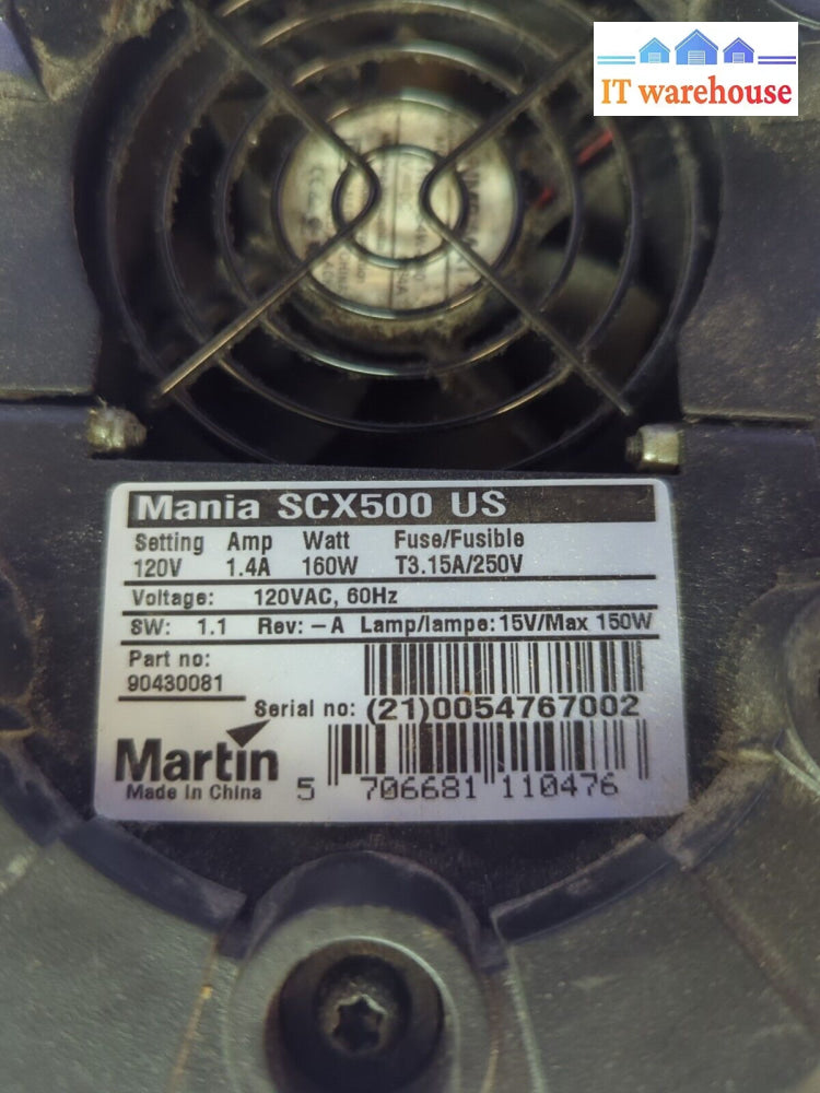 Martin Mania Scx500 Scanner # 92-A8