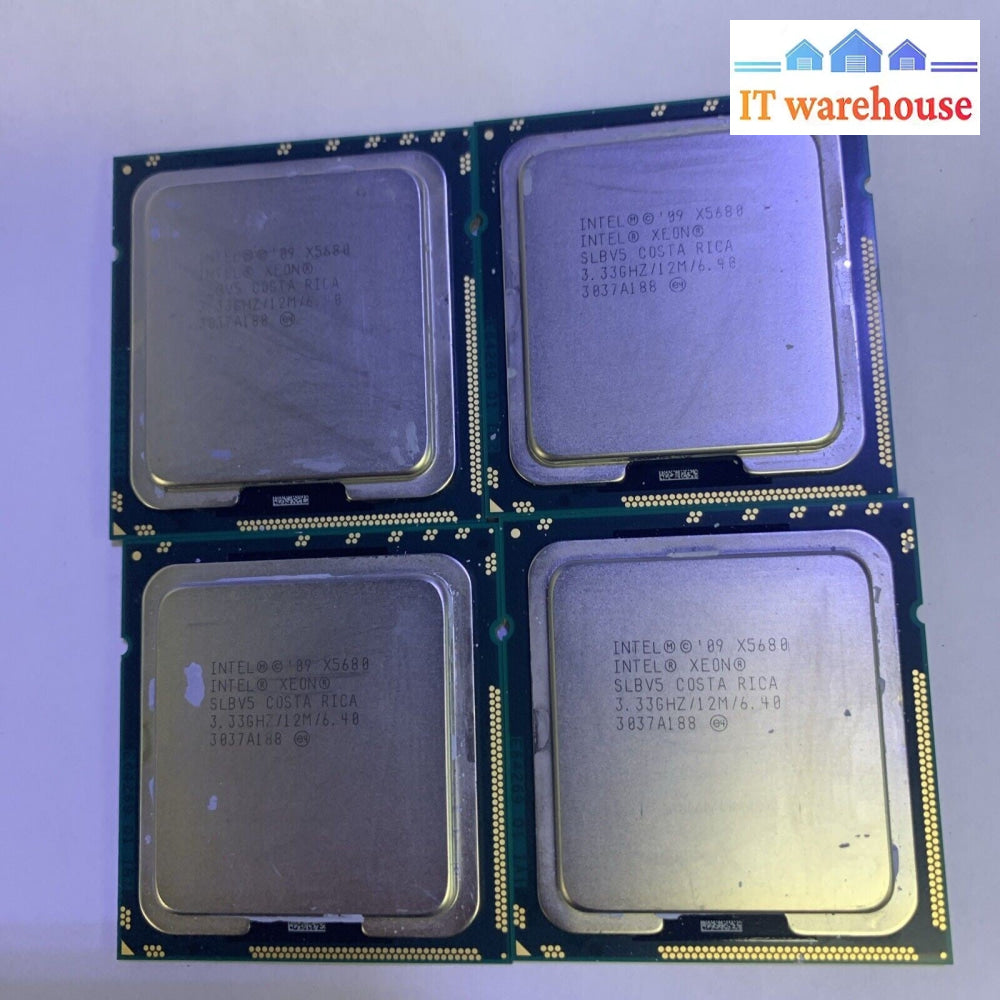 (Matching set of 2) Intel Xeon X5680 3.33GHz SLBV5 Processor LGA1366 CPU