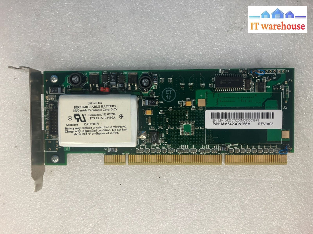 Micro Memory Mm5423Cn256M Mm-5423 256Mb 64-Bit Pci Lp Battery Backed Nvram Card~
