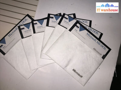 Microsoft Ms-Dos Operating System Version 4.01 On 5.25’ Floppy Disks Os