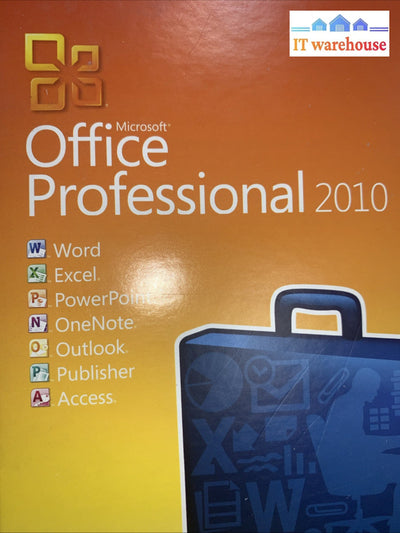 Microsoft Office Professional 2010 Software for Windows w/key