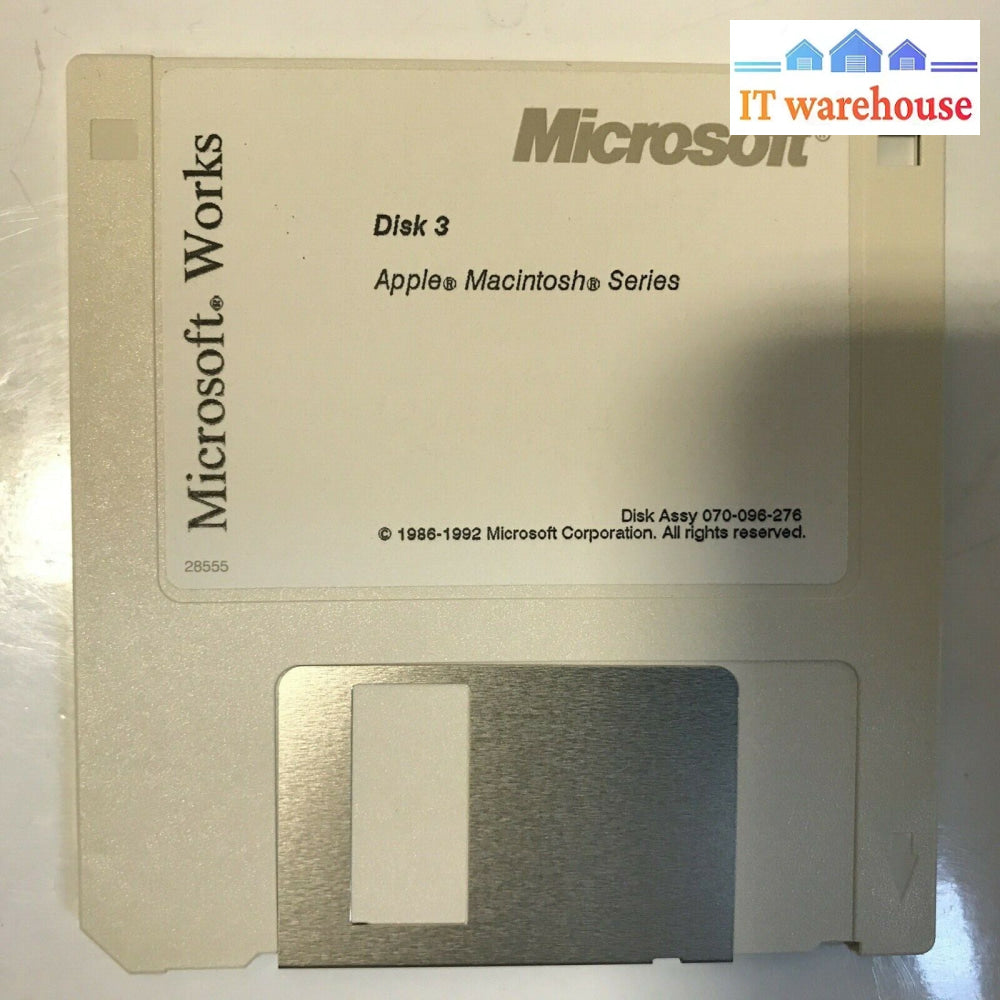 Microsoft Works Installation Disks