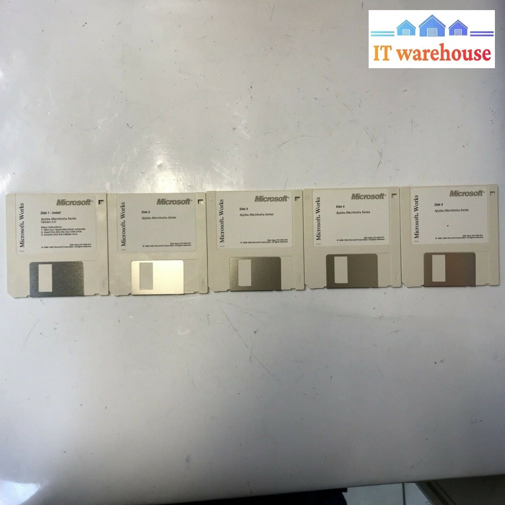 Microsoft Works Installation Disks