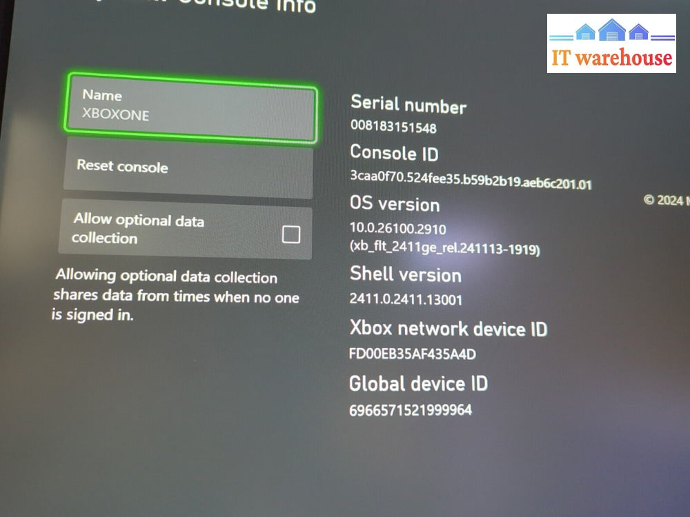 Microsoft Xbox One Black 1540 500GB Home Console Only (NO AC) Tested