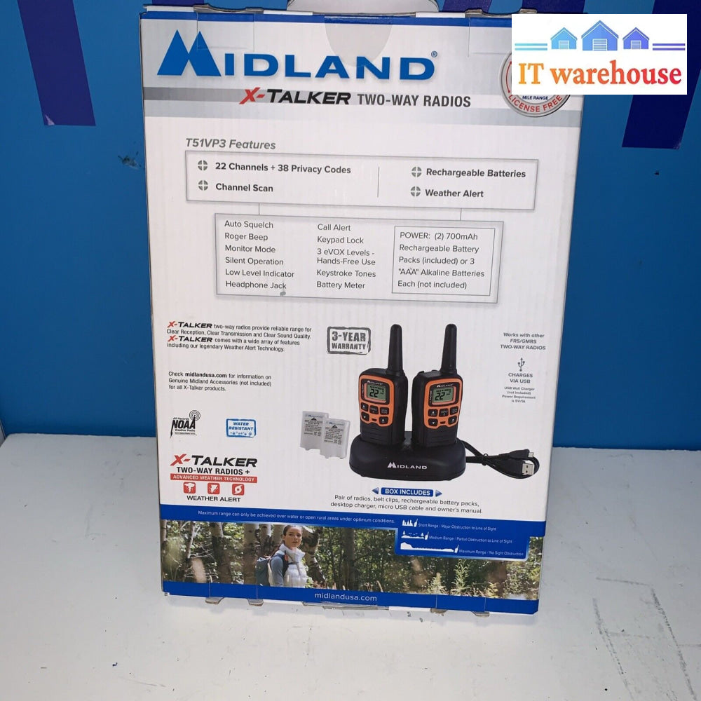 Midland X-Talker 2-Way Radios (T51VP3)