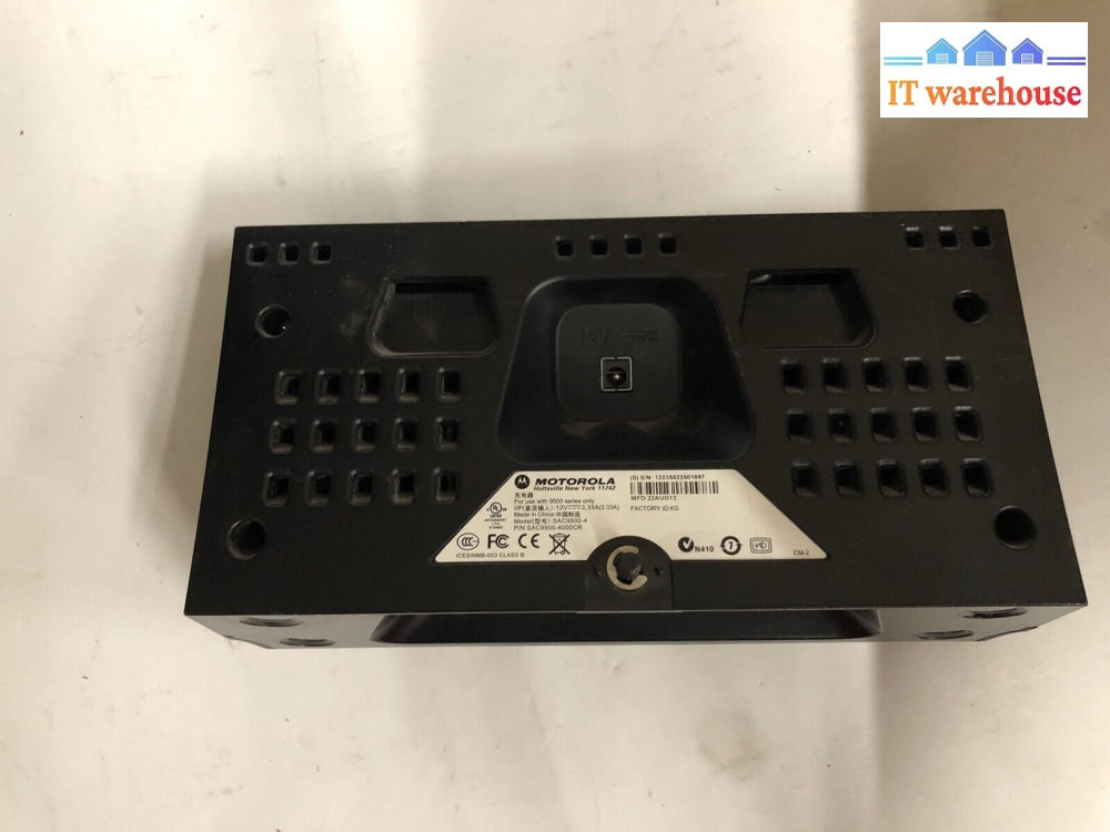 Motorola Sac9500-4 4 Slot Battery Charger For Mc9500 Series W/Ac Adapter Tested
