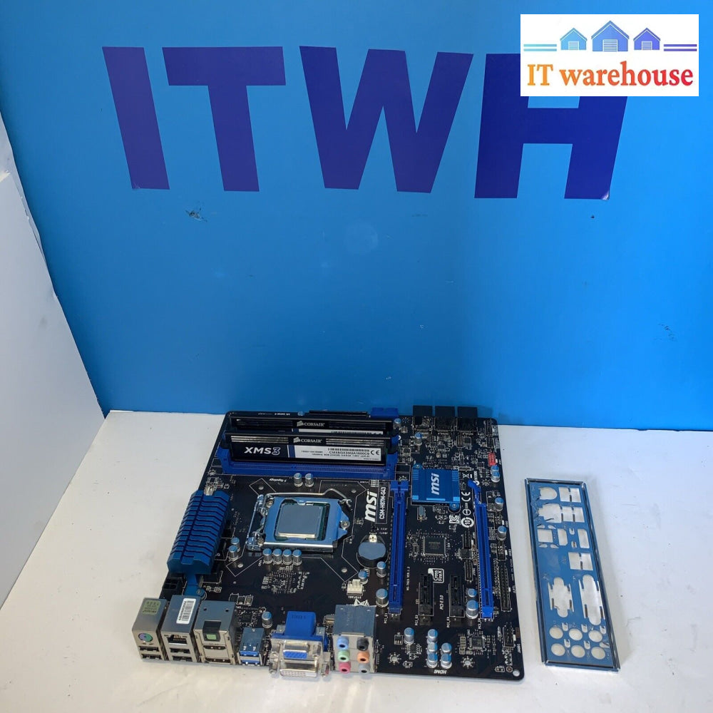 MSI H87M-G43 Intel Motherboard + Intel Core I5 4460 + 8GB (2x4GB) DDR3 RAM