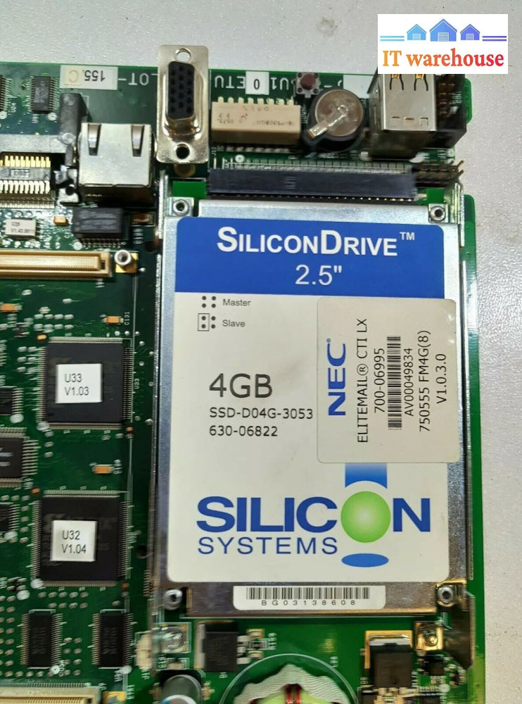 - NEC ELECTRA ELITE IPK CTP()-U10 ETU 750555 FM4G(8) VOICE MAIL EXPANSION CARD