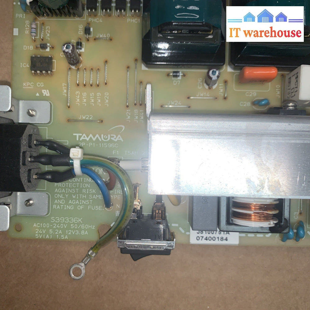 NEC LCD2490WUXI Monitor Power Supply Board 2P-P1-11596C S39336K