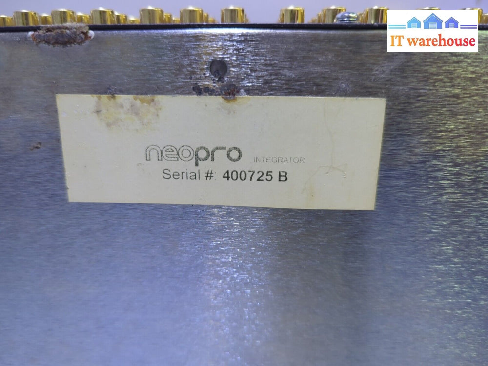 - Neopro Imperial Integrator 12X8 Hd Component Video Matrix Switch Tested