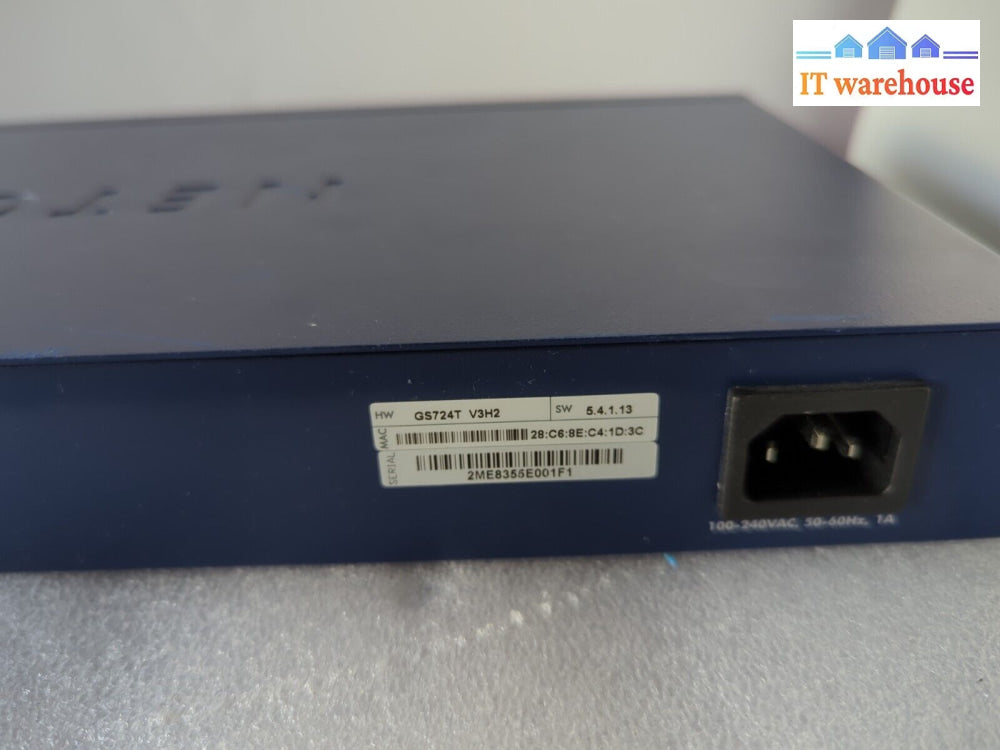 Netgear Gs724T V3 24-Port Gigabit Duo Sfp Port Ethernet Switch With Ears