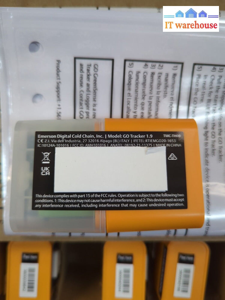 - New 10X Emerson Real-Time 4G/5G-N Temperature Go Tracker 1.9 Tmc-Th00