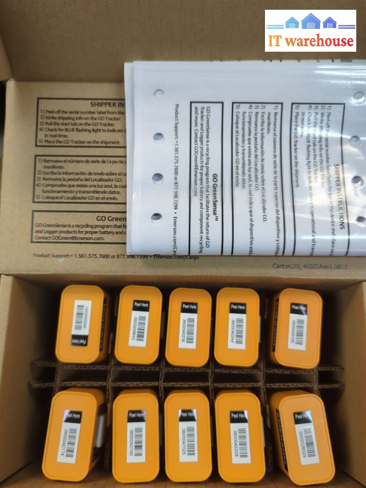 - New 10X Emerson Real-Time 4G/5G-N Temperature Go Tracker 1.9 Tmc-Th00