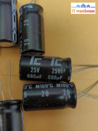 - New 10X Ic 25V 680Uf 25Volt 680Mfd 105C Electrolytic Capacitor