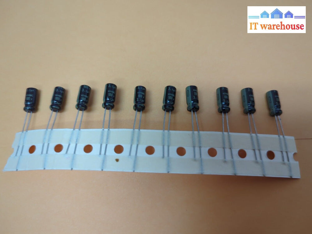 New 10X Kmc 3.3Uf /100V Hi Temp Radial Electrolytic Capacitor