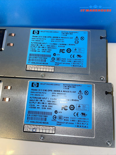 (New) 1X Hp 460W Power Supply Dps-460Eb A 499250-001