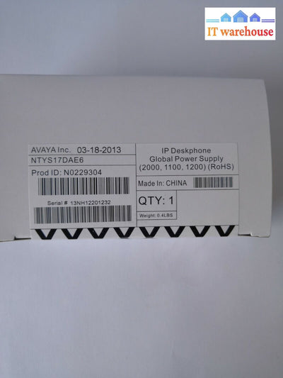 - New 5X Avaya Ntys17Dae6 Psc18U-480 48V 0.38A Power Supply For Vvx 501 600