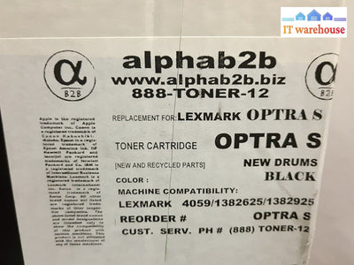 - New Compatible Optra S Black Toner Cartridge Lexmark
