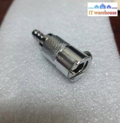 New Cpc Lcd17004 1/4’ Brass Hose Barb Valve In-Line Coupling Body -