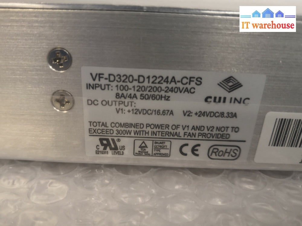 NEW ~ CUI INC AC/DC CONVERTER 12V 24V 320W PSU VF-D320-D1224A-CFS Universal @@@