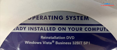 ~ New Dell Windows Vista Business 32Bit Sp1 Reinstallation Cd 0J229H (No Key)