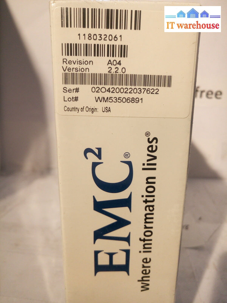 -New Emc Onalert Enterprise Server Software 118032061 Revision A04 Version 2.2.0