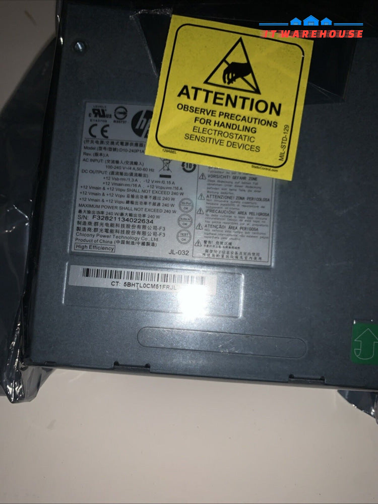 NEW GENUINE HP / COMPAQ 613762-001 611481-001 D10-240P1A 240W POWER SUPPLY