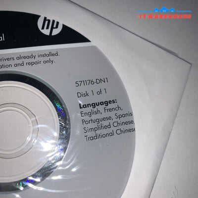 New HP Microsoft Windows 7 Professional SP1 32-bit DVD (multi languages)