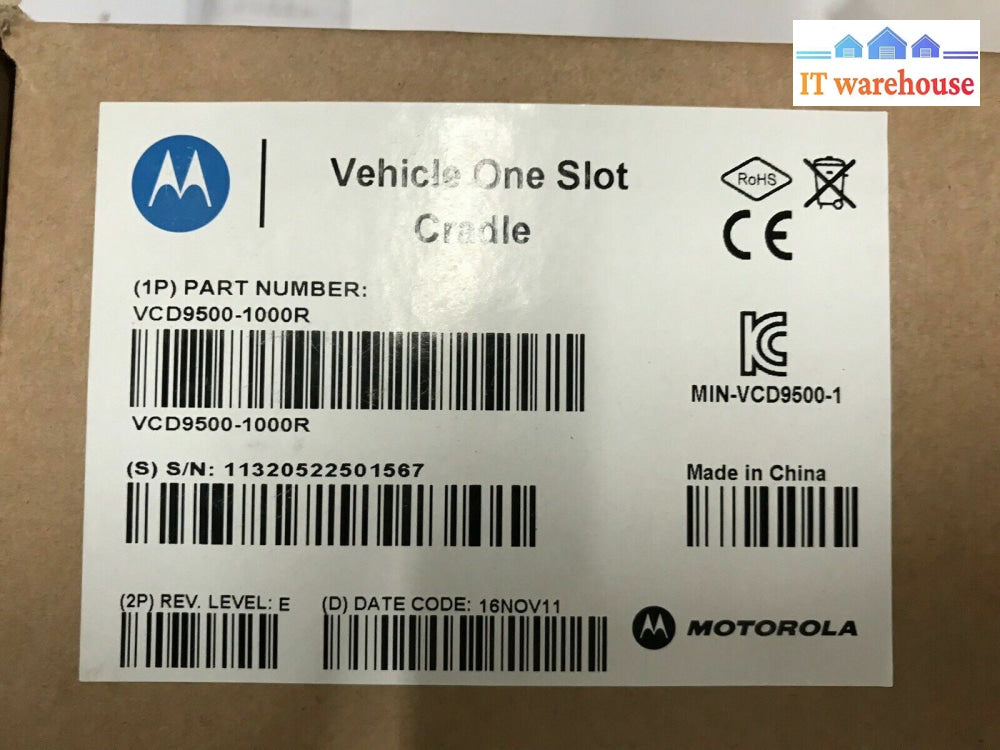 ~ New In Box Motorola Vcd9500-1000R Vehicle Cradle For Mc95Xx