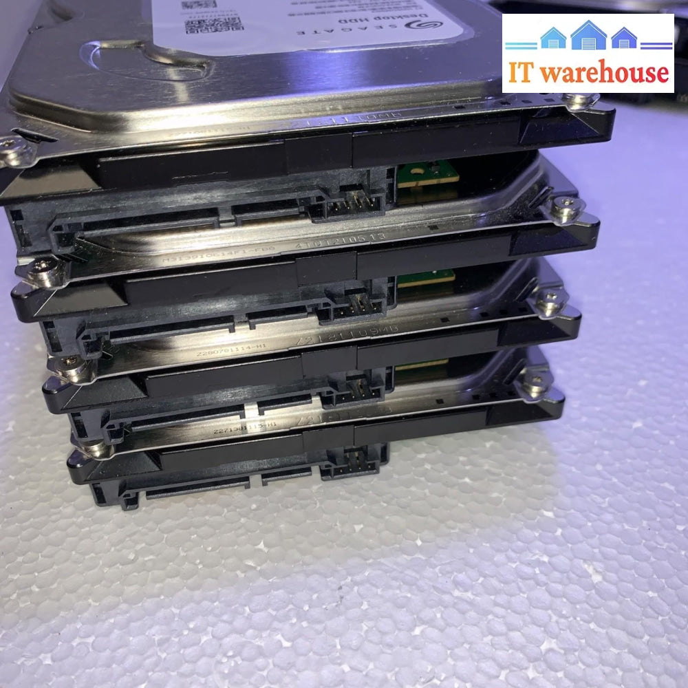 New ~ Lot Of 4 Seagate Desktop HDD 1TB SATA 3.5” ST1000DMxxx 7200RPM Tested