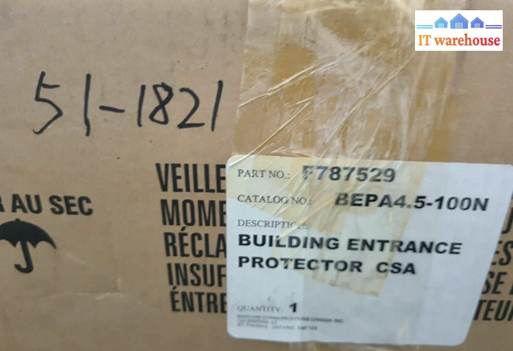 - New Marconi Building Entrance Protector Csa F787529 Bepa4.5-100N