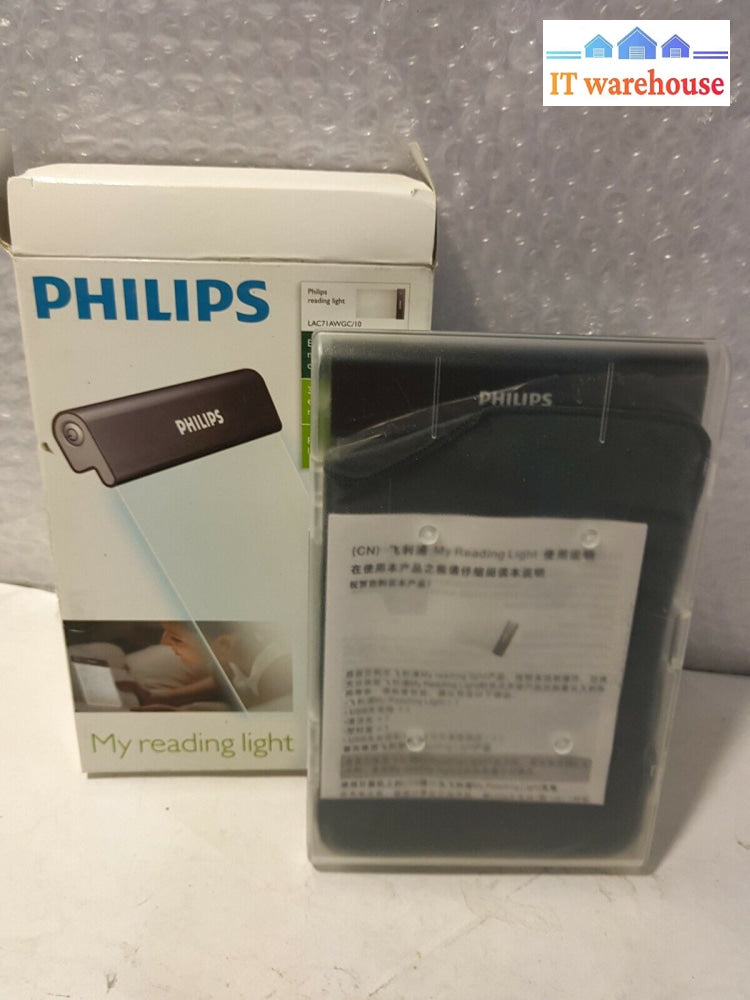 - New Philips Rechargeable Portable Led Reading Book Light Lac7Iawgc/10