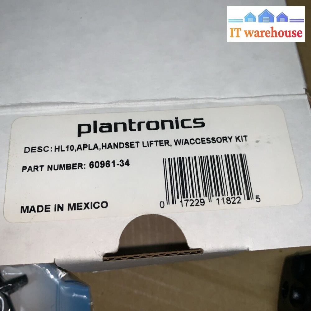 NEW Plantronics HL10 Handset Lifter w/ Accessory Kit PN: 60961-34