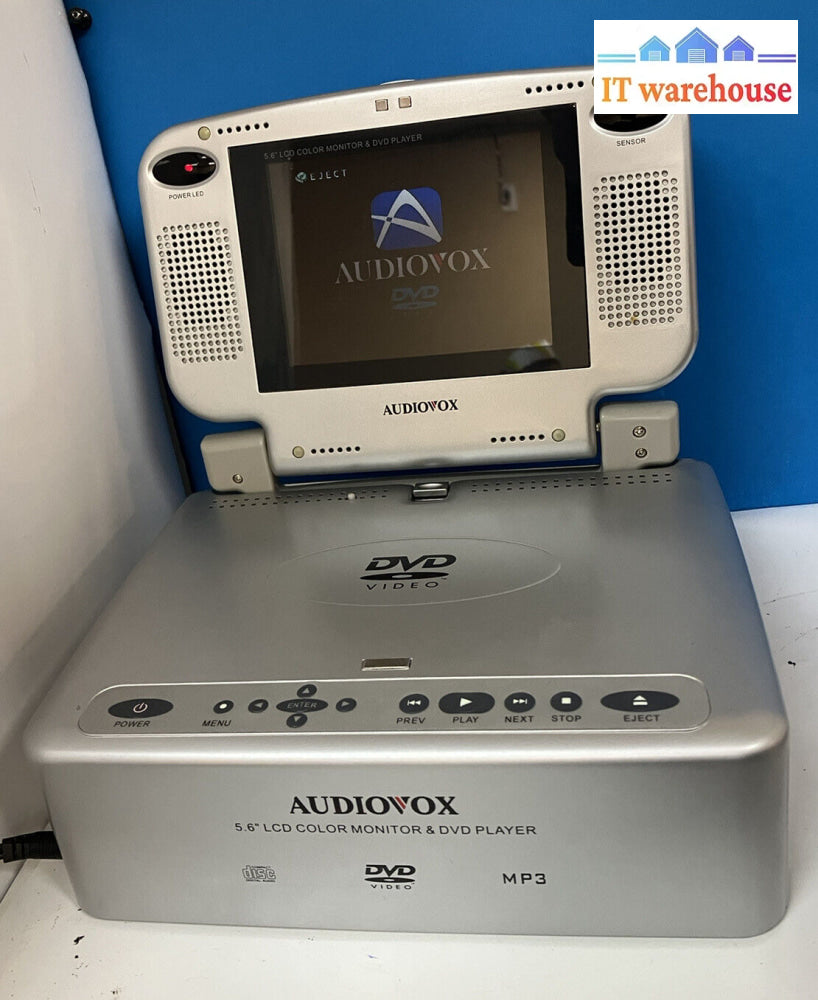 ~ (Nice) Audiovox Vbp4000 Portable 5.6’ Lcd Color Monitor & Dvd Player *Tested*