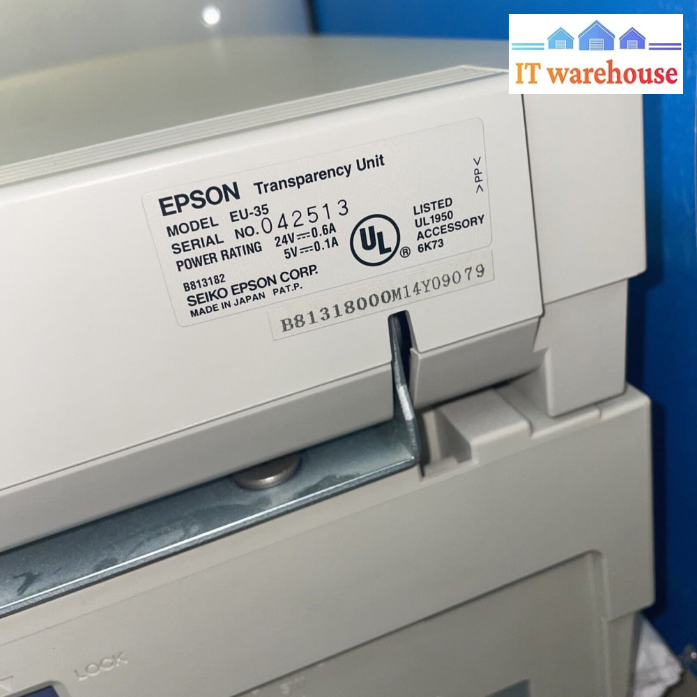 Nice ~ Epson Expression 1680 Eu-35 Flatbed Scanner (No Accessories)