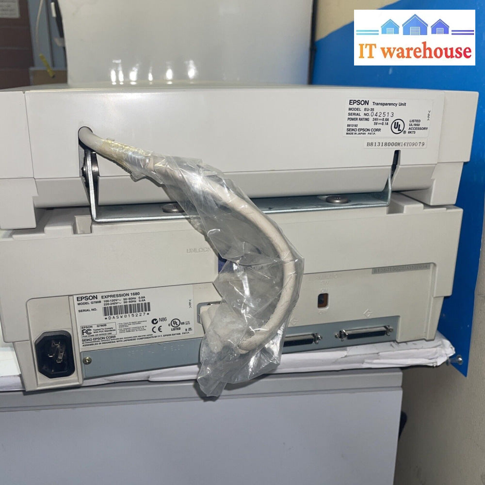 Nice ~ Epson Expression 1680 Eu-35 Flatbed Scanner (No Accessories)