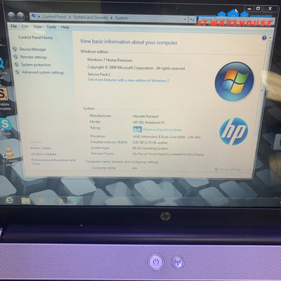 Nice ~ HP G61 15.6’’ Laptop AMD Athlon II 2-Core M300 3GB 320GB Windows 7 Home