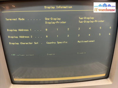 Nice ~ Ibm 3487 Infowindow Ii Display Station 1993 With P/N 1395660 Keyboard
