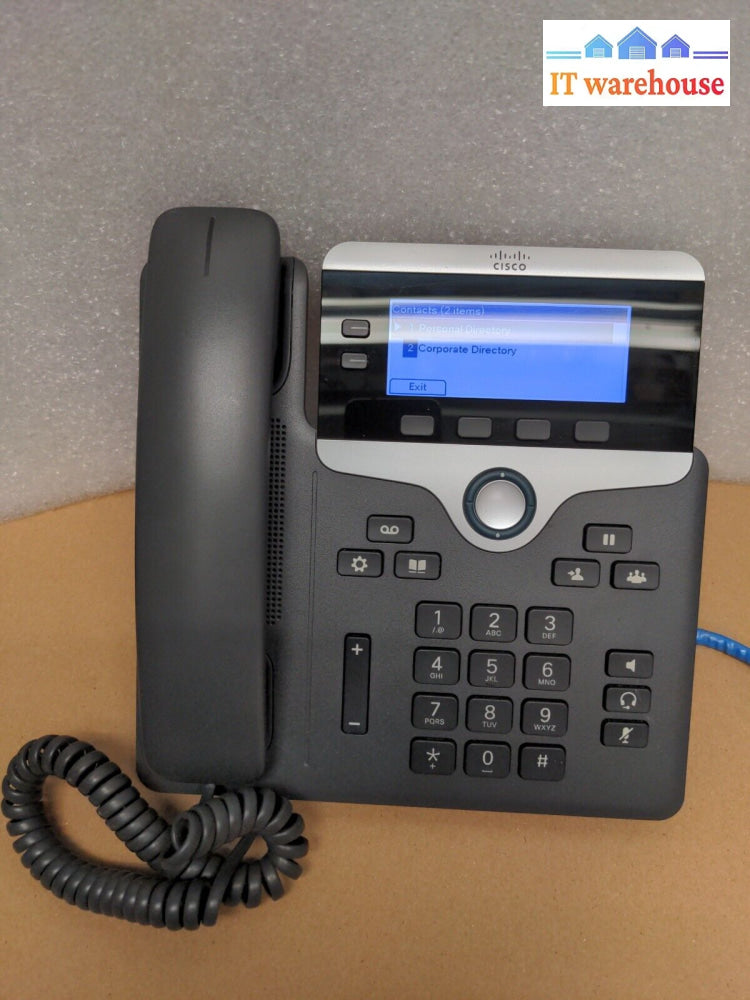 - (Nice) Lot Of 7 Cisco Ip Phone 7821 Voip (Cp-7821-K9) W/ Stand & Handset