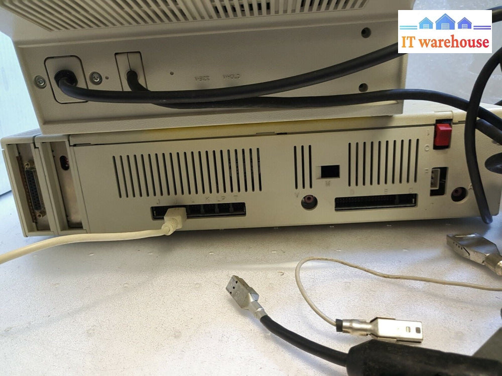 (Nice & Rare) Vintage 8088 IBM PCjr 4863 Computer +Monitor/Keyboard/Mouse/AC