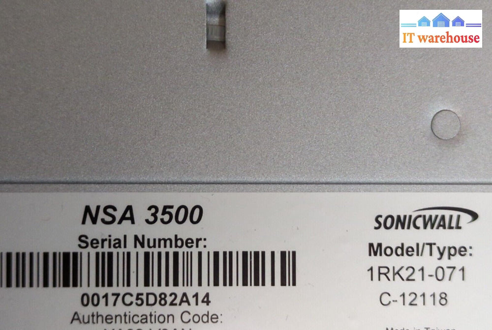 (NICE) SonicWALL 1RK21-071 NSA 3500 Network Security Appliance Firewall -