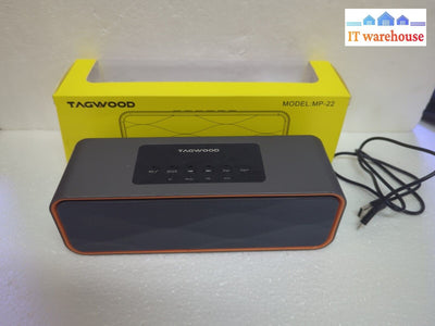 - (Nice) Tagwood Mp-22 Portable Bluetooth Fm Usb Aux Speaker Tested