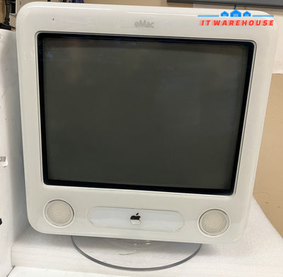 ~ (Nice) Vintage Apple Emac 2003 Powerpc G4 1Ghz 1Gb Ram 80Gb Hdd Wifi Os X 10.6