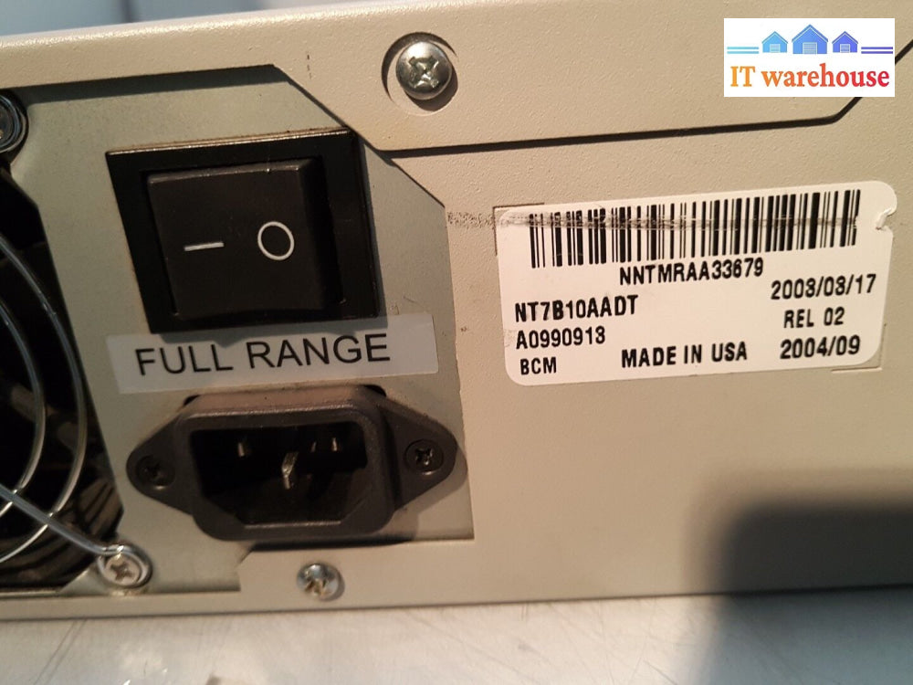- Nortel Bcm200 Business Communications Manager With 4X16 Modules (Nt7B10Aadt)