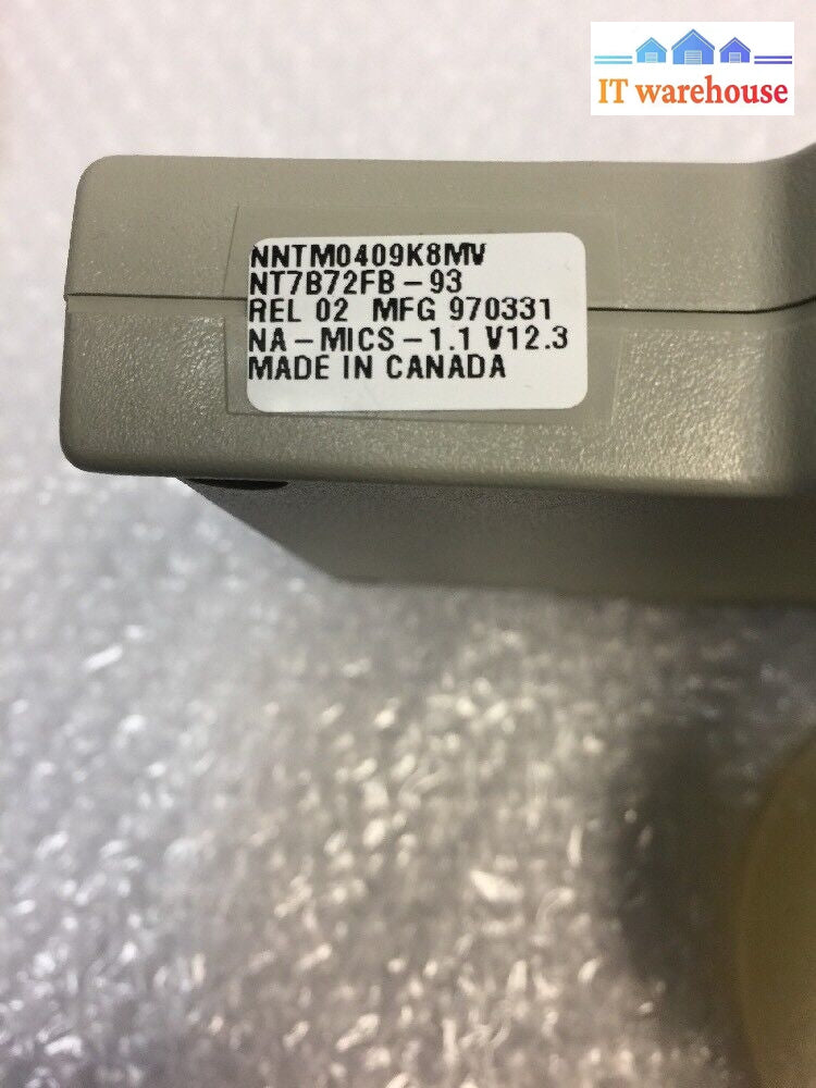 -Nortel Norstar Meridian Nt7B72Fb-93 Rel 02 Na-Mics-1.1 V12.3 Software Cartridge