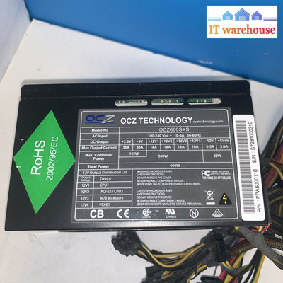 OCZ600SXS OCZ Technology 600W dekstop Power Supply PSU tested working