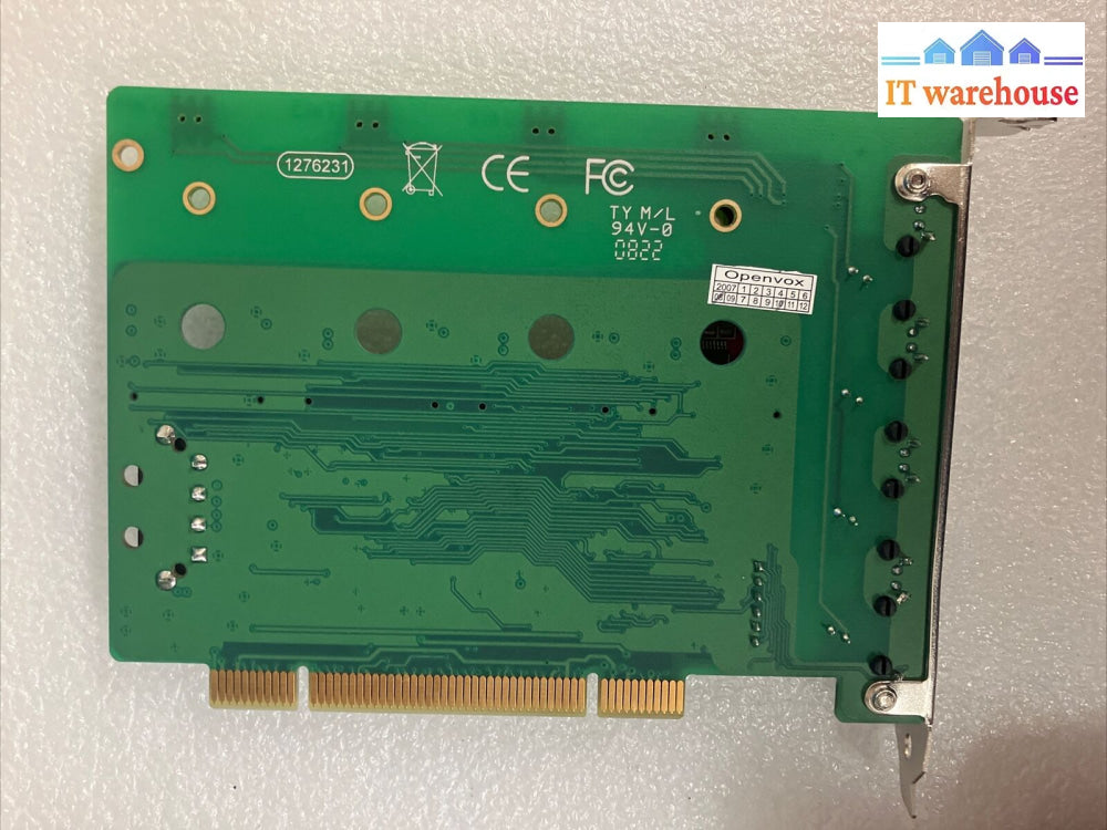 Openvox A-400P Modular Analog Telephone Interface Pci Card ~